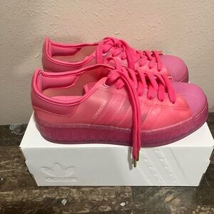 Adidas Women's Superstar Jelly Bold Pink Sneakers